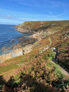 Another big climb - looking back towards Cape Cornwall